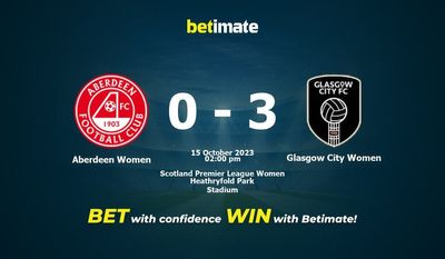 Aberdeen Women – Glasgow City Women przewidywania, kursy i typy bukmacherskie 15.10.2023