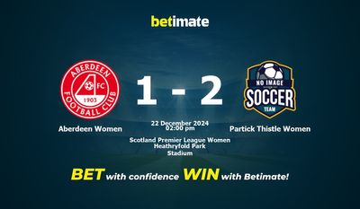 Aberdeen Women vs Partick Thistle Women Prognoza, kursy i porady dotyczące zakładów 22.12.2024