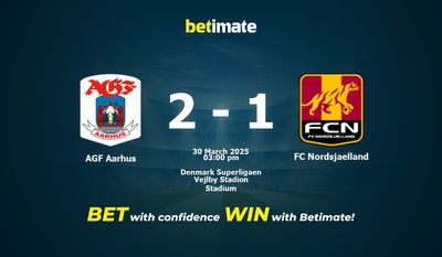 AGF Aarhus vs FC Nordsjaelland Prognozy, kursy i typy bukmacherskie 30.03.2025