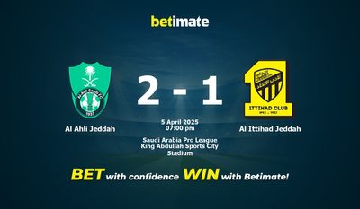 Al Ahli Jeddah vs Al Ittihad Jeddah prognozy, kursy i typy bukmacherskie 04.05.2025