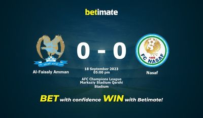 Al-Faisaly Amman vs Nasaf przewidywania, kursy i typy bukmacherskie 18.09.2023