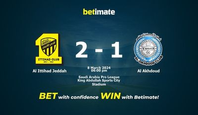 Al Ittihad Jeddah vs Al Akhdoud przewidywania, kursy i typy bukmacherskie 8.03.2024