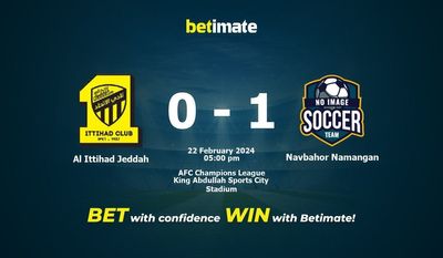 Al Ittihad Jeddah vs Navbahor Namangan przewidywania, kursy i typy bukmacherskie 22.02.2024