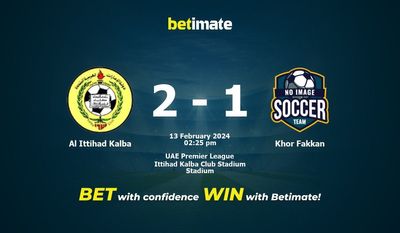 Al Ittihad Kalba vs Khor Fakkan przewidywania, kursy i typy bukmacherskie 13.02.2024