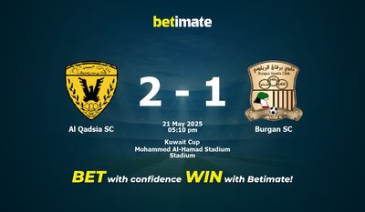 Al Qadsia SC vs Burgan SC Prognoza, kursy i porady bukmacherskie 21.05.2025