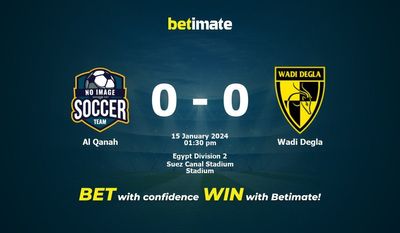 Al Qanah vs Wadi Degla przewidywania, kursy i typy bukmacherskie 15.01.2024