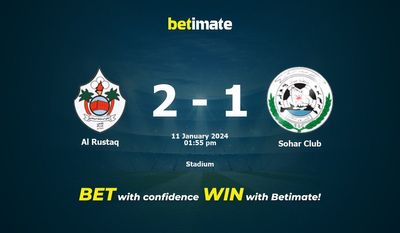 Al Rustaq vs Sohar Club przewidywania, kursy i typy bukmacherskie 01.11.2024