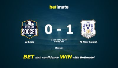 Al Seeb vs Al-Nasr Salalah Prognoza, Kursy i Porady Zakładowe 01/01/2025