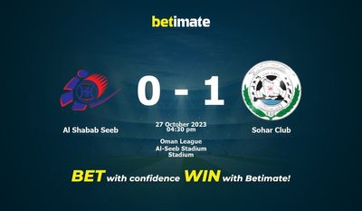 Al Shabab Seeb – Sohar Club przewidywania, kursy i typy bukmacherskie 27.10.2023