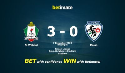 Al-Wehdat – Ma'an przewidywania, kursy i typy bukmacherskie 12.07.2023