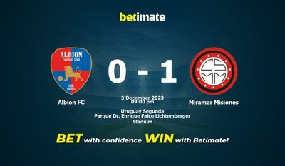 Albion FC – Miramar Misiones przewidywania, kursy i typy bukmacherskie 12.03.2023