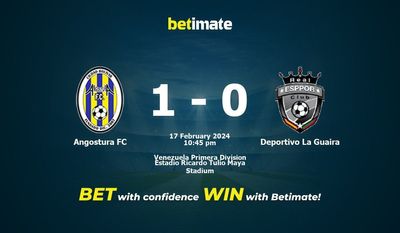 Angostura FC vs Deportivo La Guaira przewidywania, kursy i typy bukmacherskie 17.02.2024