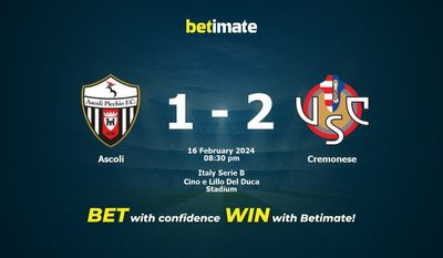 Ascoli – Cremonese przewidywania, kursy i typy bukmacherskie 16.02.2024