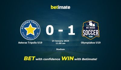 Asteras Tripolis U19 vs Olympiakos U19 Prognozy, kursy i typy bukmacherskie 14.01.2024
