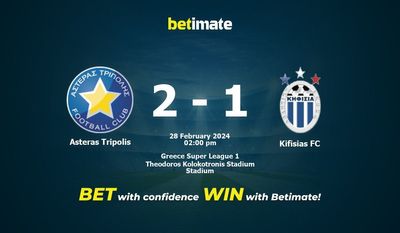 Asteras Tripolis vs Kifisias FC Prognozy, kursy i typy bukmacherskie 28.02.2024