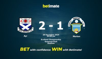 Ayr vs Morton Prognoza, Kursy i Porady Zakładowe 28.12.2024