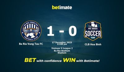 Ba Ria Vung Tau FC vs CLB Hoa Binh Prognozy, kursy i prognozy Typy bukmacherskie 17.12.2023