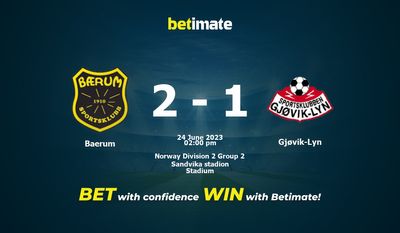 Baerum vs Gjøvik-Lyn Prognozy, kursy i typy bukmacherskie 24.06.2023