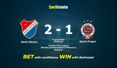 Banik Ostrava vs Sparta Praga Prognoza, kursy i porady bukmacherskie 04/05/2025