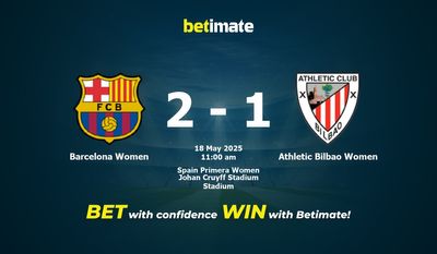 Barcelona Women vs Athletic Bilbao Women Prognoza, kursy i porady dotyczące zakładów 18.05.2025