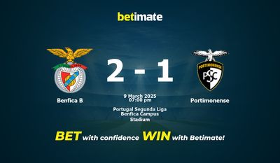 Benfica B vs Portimonense Prognoza, kursy i porady bukmacherskie 03/09/2025