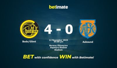 Bodo/Glimt vs Aalesund przewidywania, kursy i typy bukmacherskie 11.12.2023