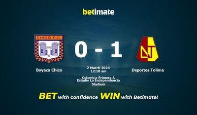 Boyaca Chico vs Deportes Tolima przewidywania, kursy i typy bukmacherskie 03.01.2024