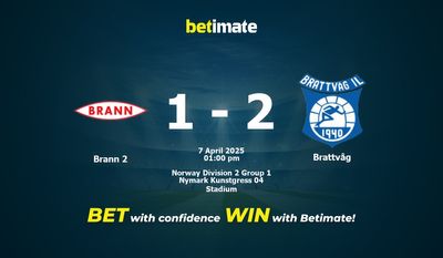Brann 2 vs Brattvåg Prognozy, kursy i typy bukmacherskie 07.04.2025