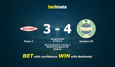 Brann 2 vs Sandnes Ulf przewidywania, kursy i typy bukmacherskie 28.04.2025