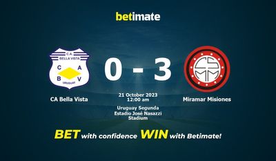 CA Bella Vista – Miramar Misiones przewidywania, kursy i typy bukmacherskie 20.10.2023