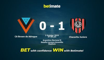 CA Brown de Adrogue – Chacarita Juniors przewidywania, kursy i typy bukmacherskie 10.02.2023