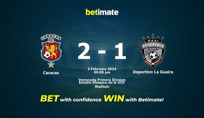 Caracas vs Deportivo La Guaira przewidywania, kursy i typy bukmacherskie 02.02.2024