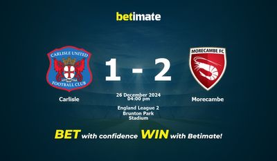 Carlisle vs Morecambe Prognoza, kursy i porady dotyczące zakładów 26.12.2024
