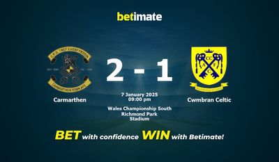Carmarthen vs Cwmbran Celtic Prognoza, kursy i porady bukmacherskie 01/07/2025