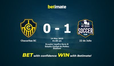 Chacaritas SC vs 22 de Julio Prognoza, kursy i porady bukmacherskie 05/14/2025