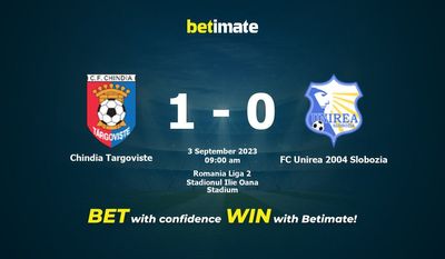 Chindia Targoviste vs FC Unirea 2004 Slobozia Prognozy, kursy i typy bukmacherskie 09.03.2023