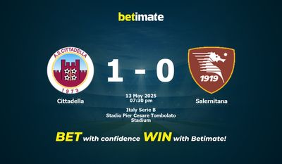 Cittadella vs Salernitana Prognoza, kursy i porady bukmacherskie 05/13/2025