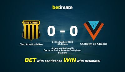Club Atletico Mitre vs CA Brown de Adrogue przewidywania, kursy i typy bukmacherskie 24.09.2023