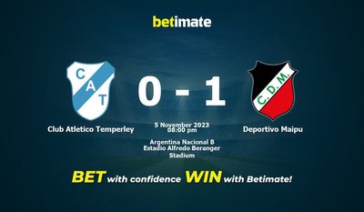 Club Atletico Temperley vs Deportivo Maipu przewidywania, kursy i typy bukmacherskie 11.05.2023