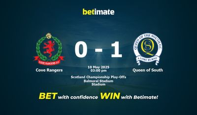 Cove Rangers kontra Queen of South Prognoza, kursy i porady dotyczące zakładów 05/10/2025