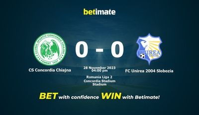 CS Concordia Chiajna vs FC Unirea 2004 Slobozia Prognozy, kursy i typy bukmacherskie 28.11.2023