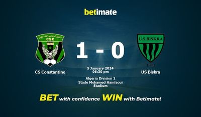 CS Constantine vs US Biskra przewidywania, kursy i typy bukmacherskie 01.05.2024