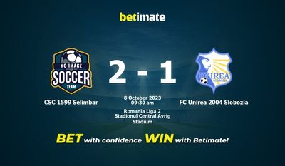 CSC 1599 Selimbar vs FC Unirea 2004 Slobozia Prognozy, kursy i typy bukmacherskie 8.10.2023