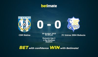 CSM Slatina vs FC Unirea 2004 Slobozia prognozy, kursy i typy bukmacherskie 30.10.2023