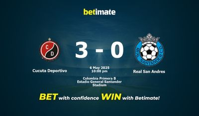 Cucuta Deportivo vs Real San Andres przewidywania, kursy i typy bukmacherskie 05.06.2025