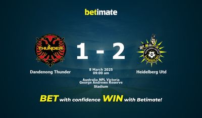 Dandenong Thunder vs Heidelberg Utd Prognoza, kursy i porady dotyczące zakładów 03/08/2025