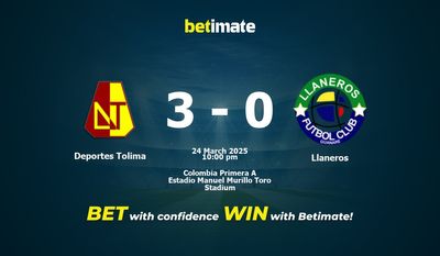 Deportes Tolima vs Llaneros prognozy, kursy i typy bukmacherskie 24.03.2025