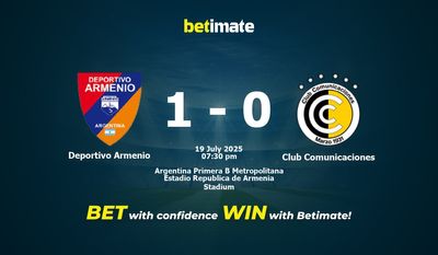 Deportivo Armenio vs Club Comunicaciones przewidywania, kursy i typy bukmacherskie 19.07.2025