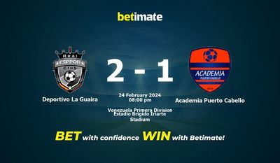 Deportivo La Guaira vs Academia Puerto Cabello prognozy, kursy i typy bukmacherskie 24.02.2024