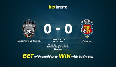 Deportivo La Guaira vs Caracas przewidywania, kursy i typy bukmacherskie 03.07.2025